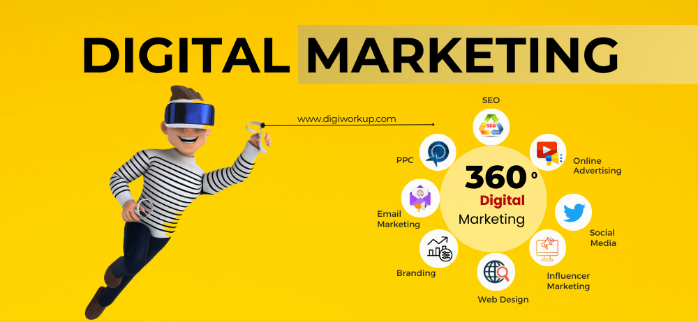 digital marketing banner @digiworkup