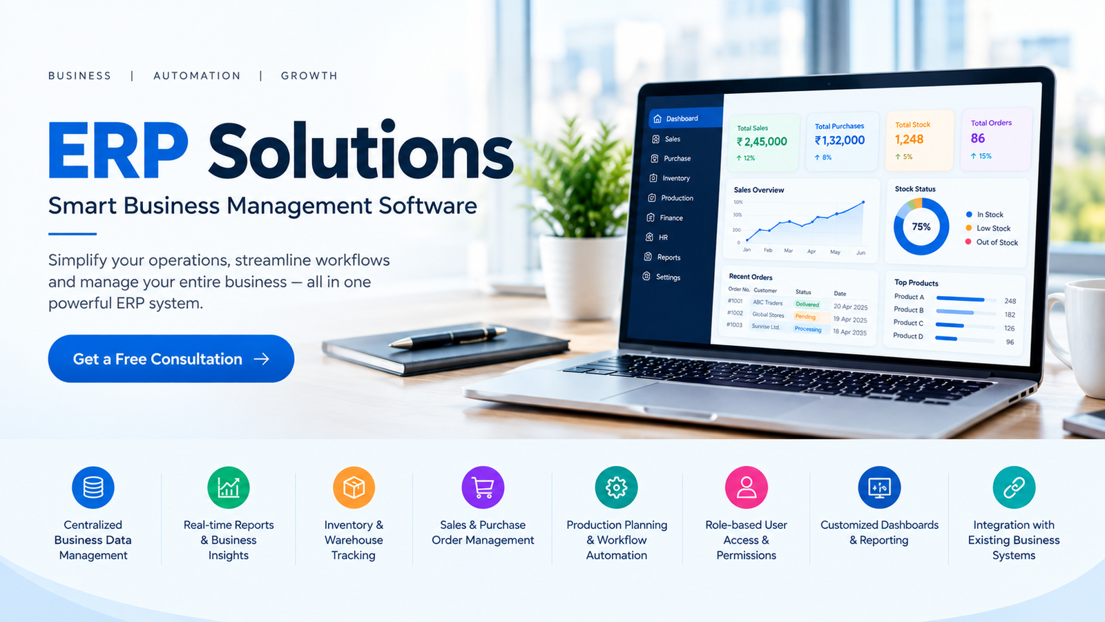 ERP Solutions Banner